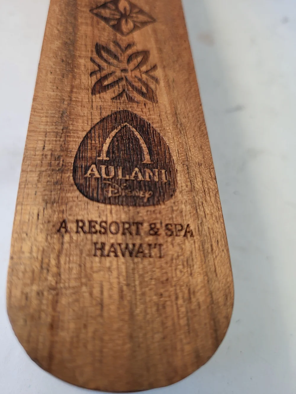 Aulani Resort Disney Acacia Wood Chopstick Box